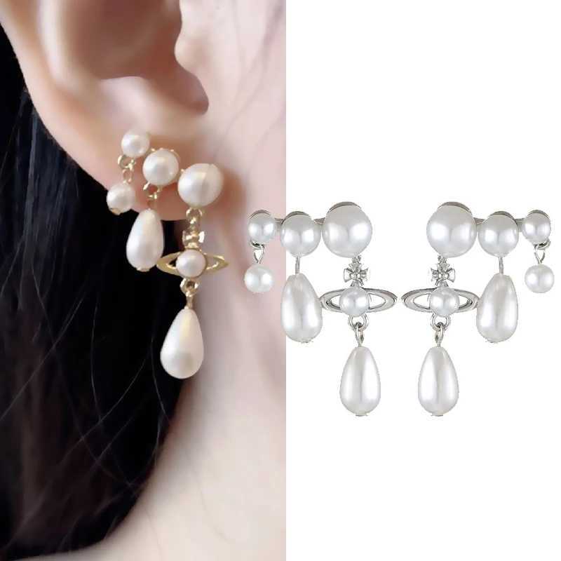 Elegant Earrings for Woman Fashion Jewelry Imitation pearls Stud Earrings Creative Versatile Ear Studs aretes GiftW251029