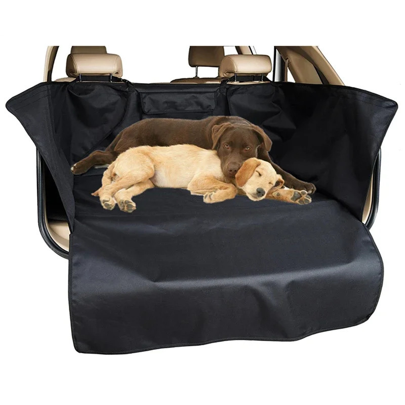 Pet Car Cover Waterproof Trunk Mat Dog Pets Cargo Liner Non Slip Car Protector Back Seat Cover Pockets for Auto Accessories 251029