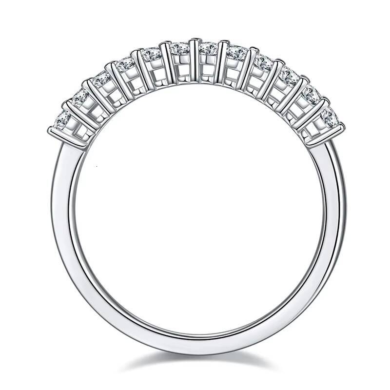 Fine Jewelry Moissanite Ring Price 925 Sterling Silver With White Gold Plated Oval Cut Moissanite Diamond Ring for Wedding