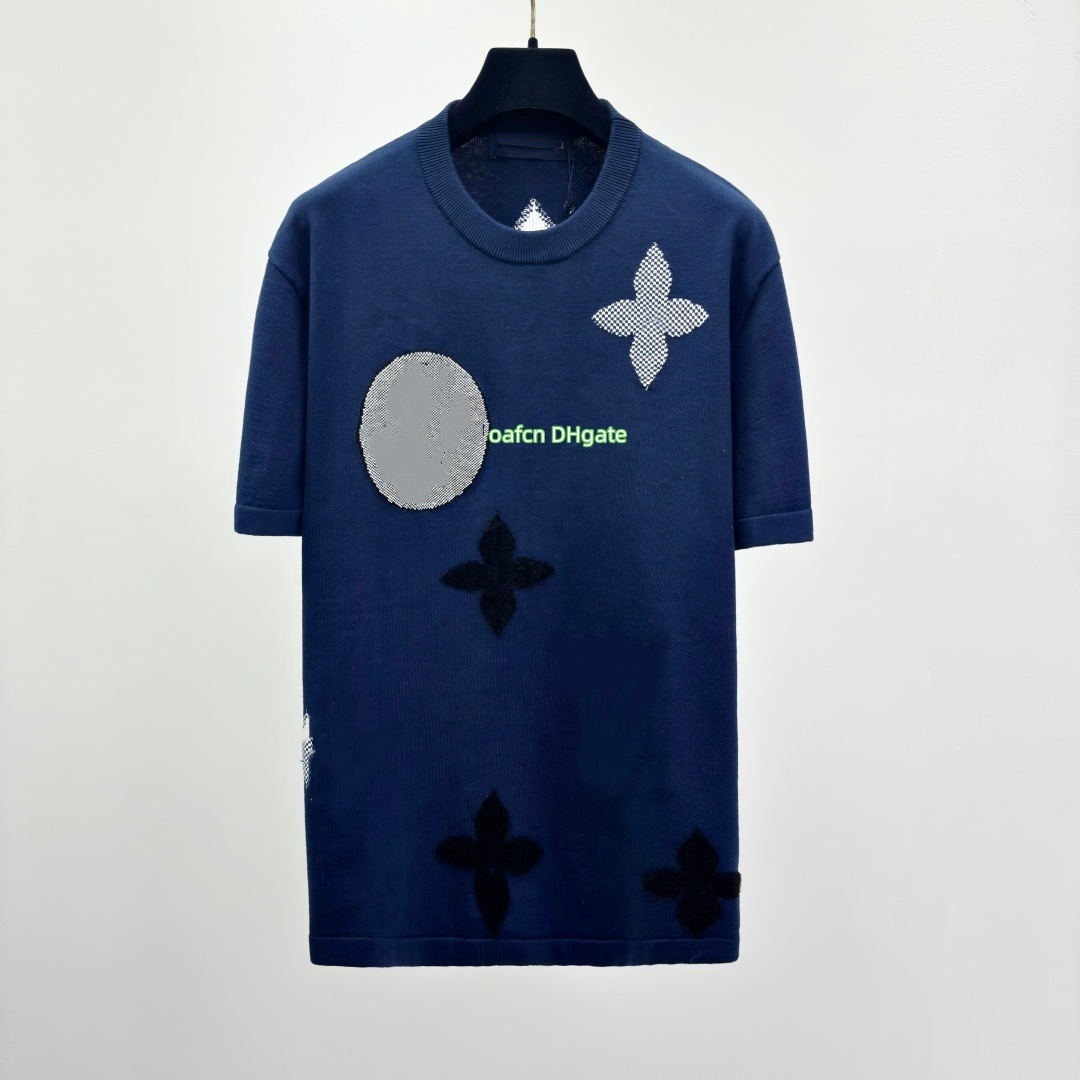 Mens T-Shirts Designer Mens T Shirt Printed Tshirt Summer Casual Shirt Tees Short Sleeve Tops Monogram Mushroom Pattern Knitted Short Sleeved T-Shir