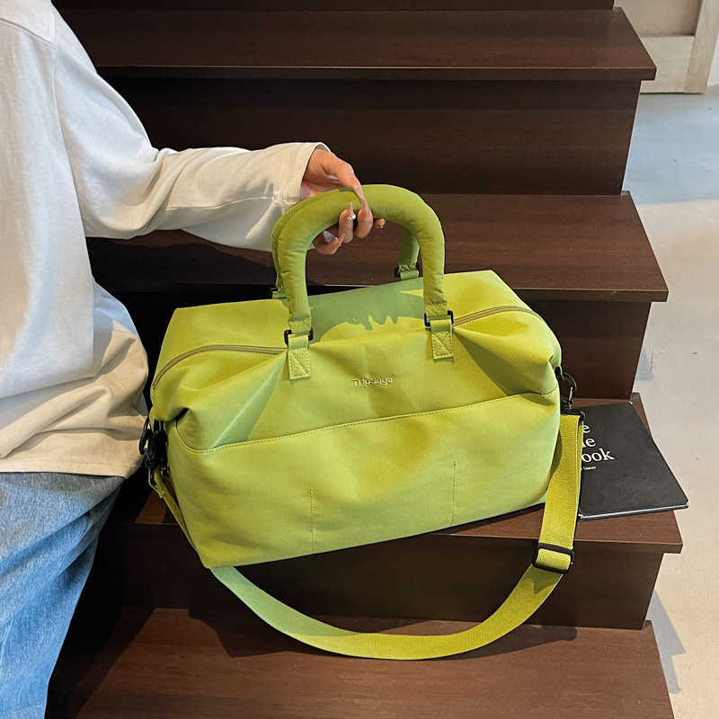 Handheld Travel Bag for Women, Lightweight Large Capacity Travel Luggage Bag, Maternity Bag, Dry and Wet Separation Sports Gym Bag