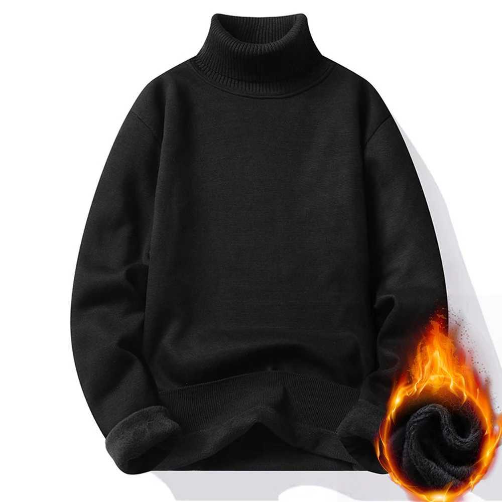 Autumn Winter Mens Turtleneck Sweater Mens Knitting Pullovers Rollneck Knitted Sweater Warm Men Jumper Slim Fit Casual Sweater J2510291