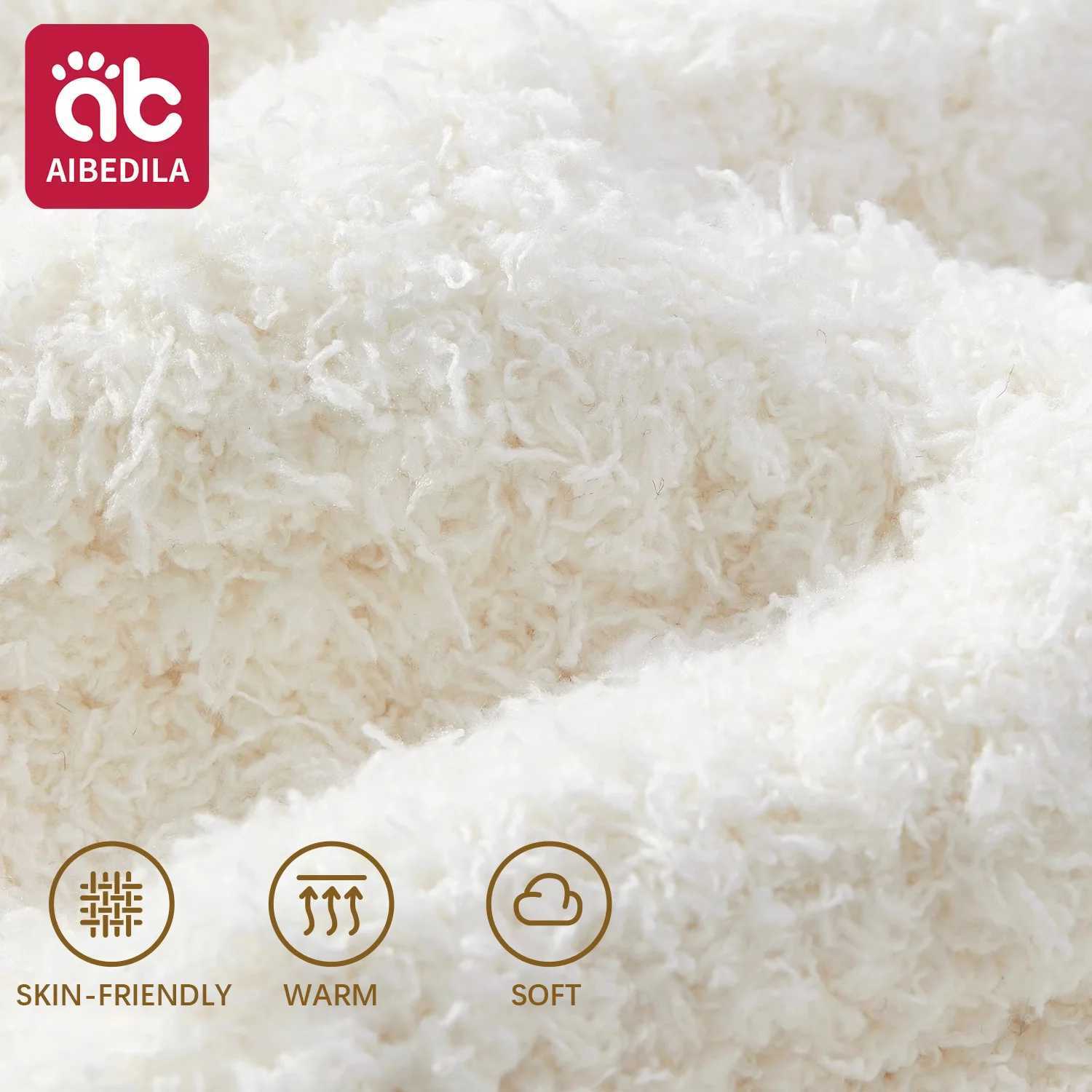 AIBEDILA Baby Hat Warm Children Winter Hat Cap Fluffy Warm Newborn Infant Hat Skinfriendly Soft Kid Hat BoysGirls 03Y251028