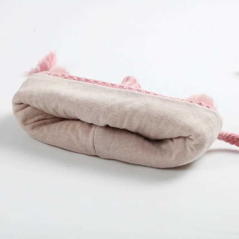 Winter Baby Girls Bunny Hat Cute Ear Protection Warm Cap Pink Toddler Knitted Beanie Hats Outdoor Headwear Accessories 324M251028