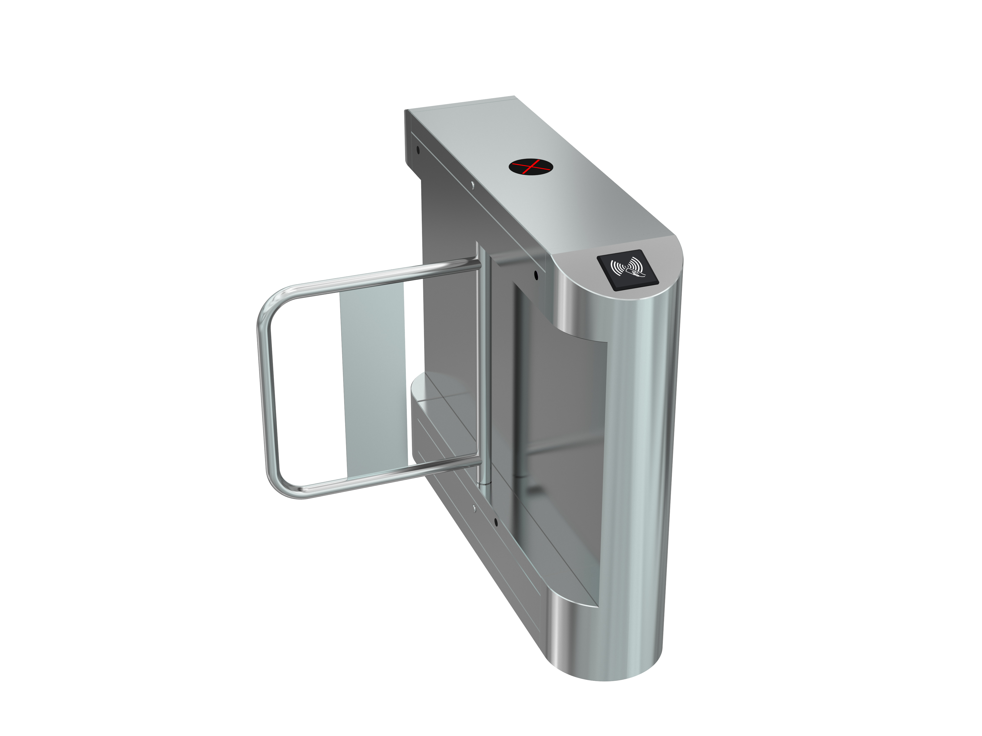 Smart Swing Gate Access Control with Card Recognition, Intelligent Record & Fast Passage, Bi-Directional Turnstile for Office/Commercial Security-NO15