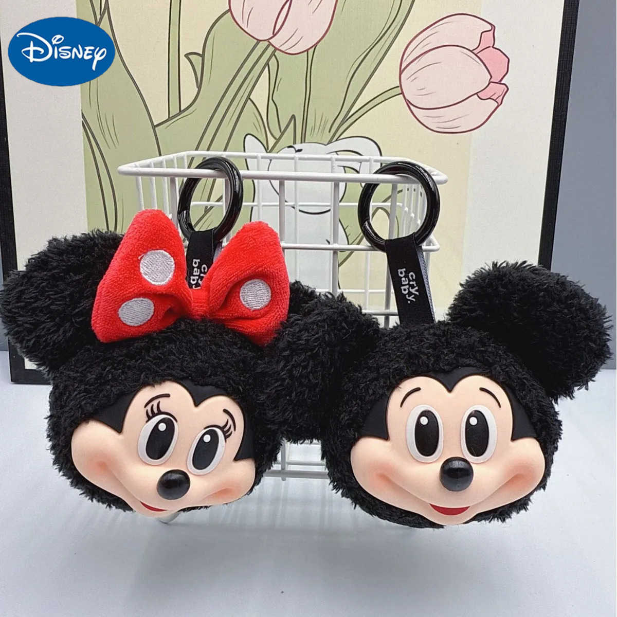 Disney Pendant Key Chain Mickey Mouse Blind Box Mickey Minnie Vinyl Doll Mickey Family Series Plush Pendant Gift H251029