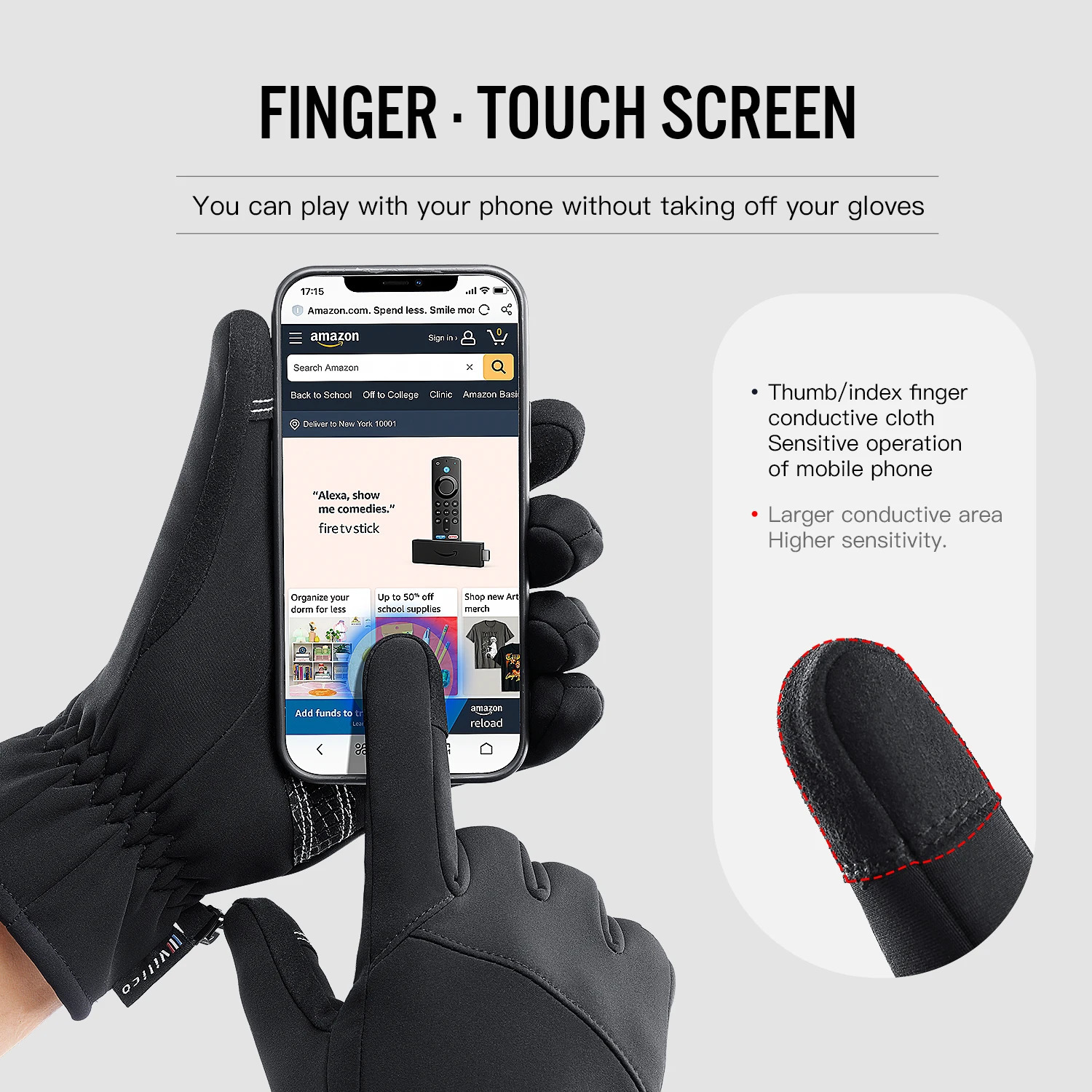 Touchscreen Warm Gloves Outdoor Cycling Driving Motorcycle Waterproof Cold Windproof NonSlip Womens Men Winter Ski Glove 251013