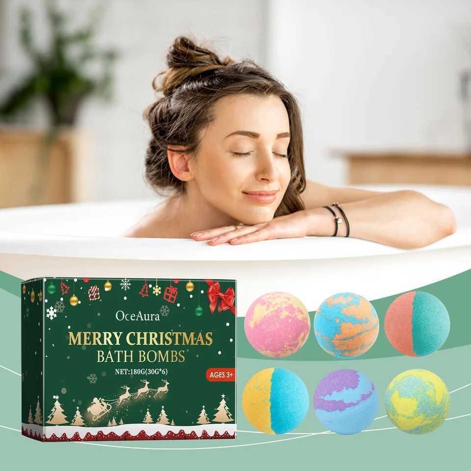 Bath Bombs For Exfoliating Moisturizing Skin Care Relief Stress Floral Fragrance Body Aromatherapy Spa Handmade Bubble Ball Gift L251029