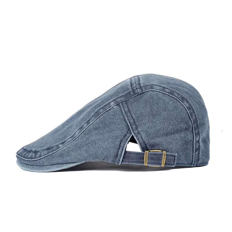 Spring Cotton Solid sboy Caps Flat Peaked Cap Men and Women Painter Beret Hats 251029