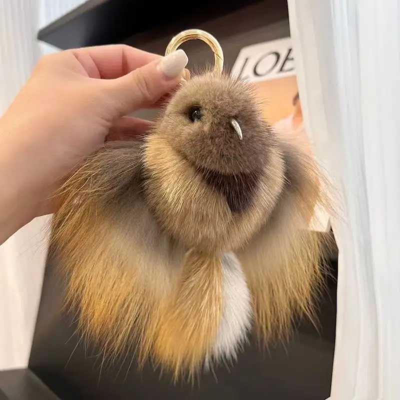 real mink fur FOX fur beautiful atmosphere owl bag pendant car interior pendant home bedroom fur pendantW251029