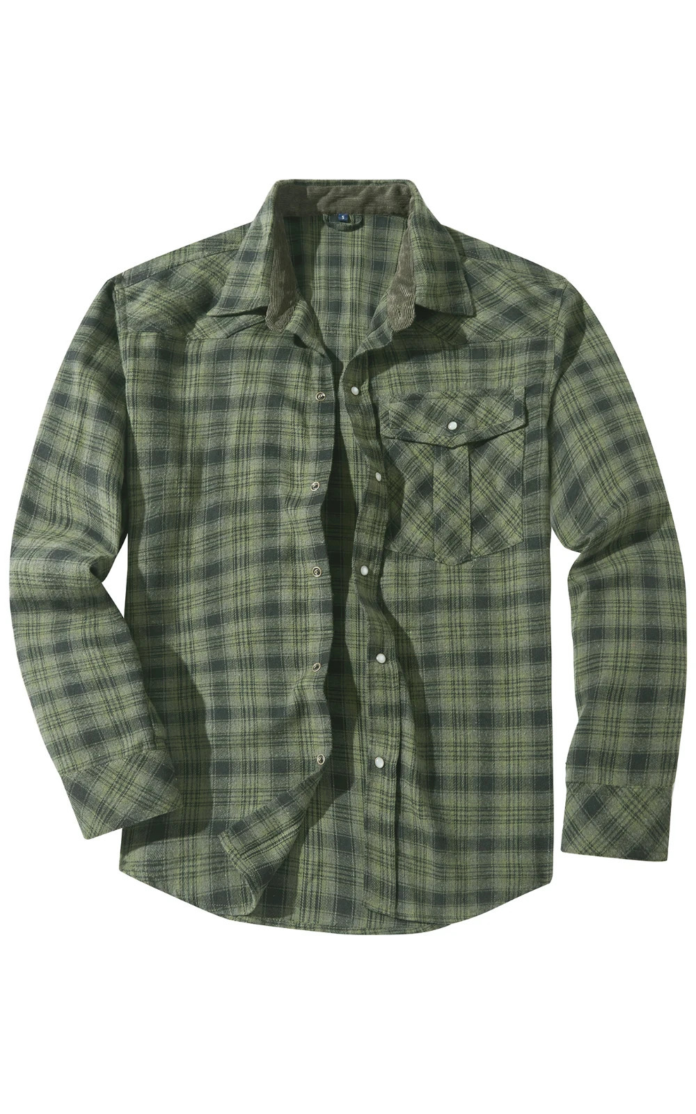 Mens Fashion Plaid Checkered Brushed Flannel Shirts Single Pocket Long Sleeve Slimfit Youthful Outerwear Casual Shirt 251029