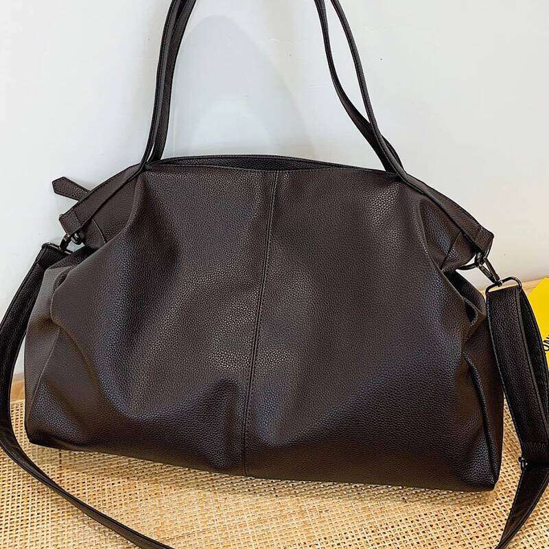 Big Coffeetote Bags For Women Large Hobo Shopper Roomy Handbag Quality Soft Leather Crossbody Ladies Travel Shoulder Bag 251029