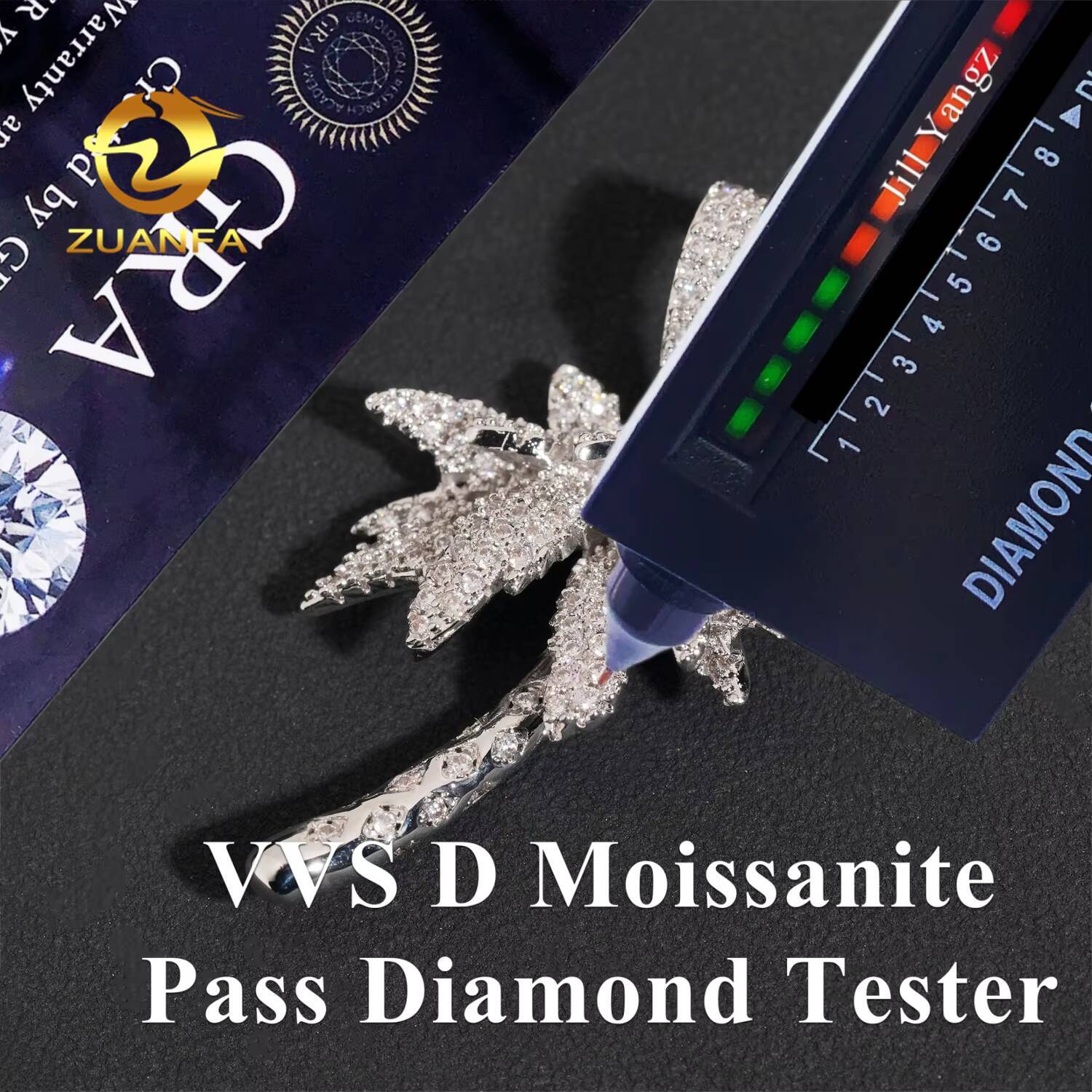 Tiny Coconut Tree Pendant Moissanite Pendants Iced Out Jewelry Custom Cross Pendant