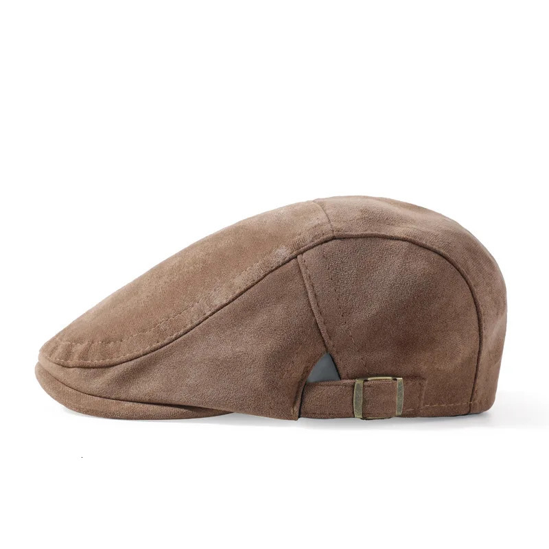 Deerskin fleece cap ins light board beret trendy men and women fashion visor do old hat Comfort Fit Classic BreathableAdjustable 251029