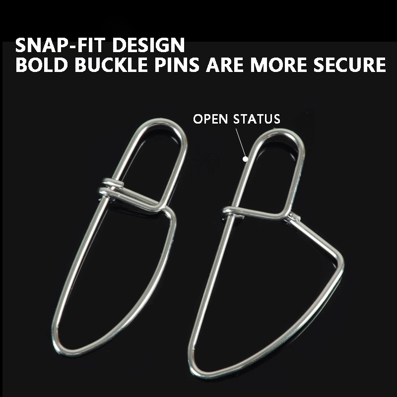 Wholesale spot arc-shaped double buckle pin manufacturer wholesale outdoor fishing accessories small fishing gear lure pin