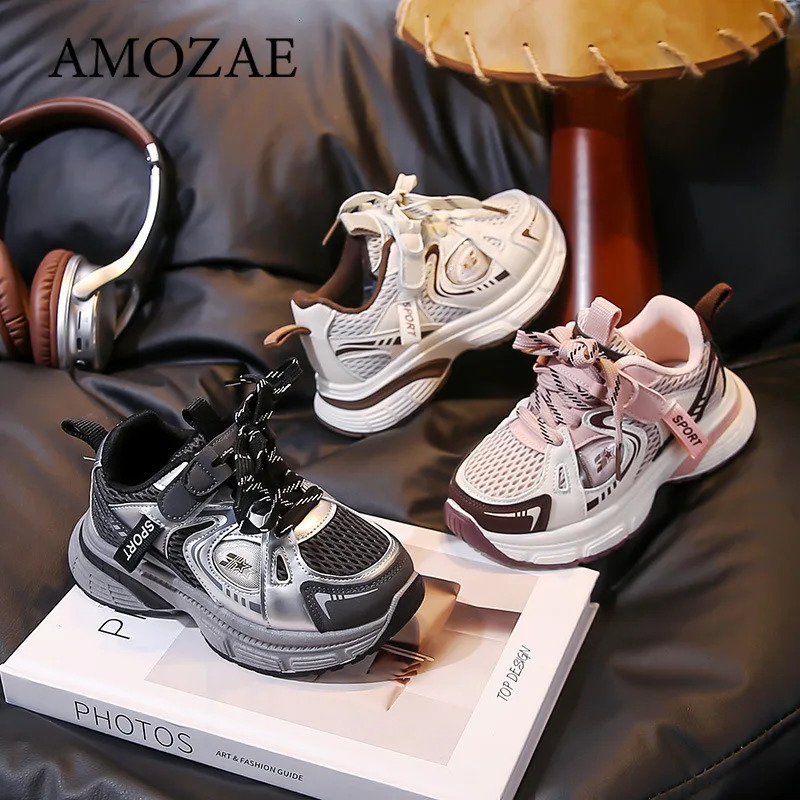 Children Casual Kids Sneakers for Boys and Girls Mesh Breathable Sports Tenis Versatile Running Shoes H260130