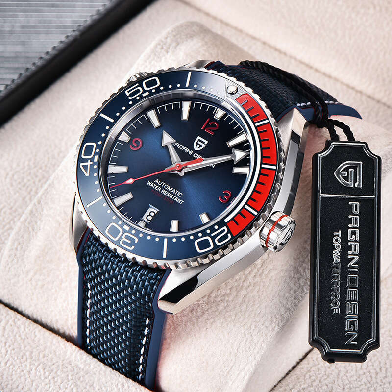 PAGANI DESIGN Fashion Rotatable Digital Bezel Luminous Men's Mechanical Watch PD-1679