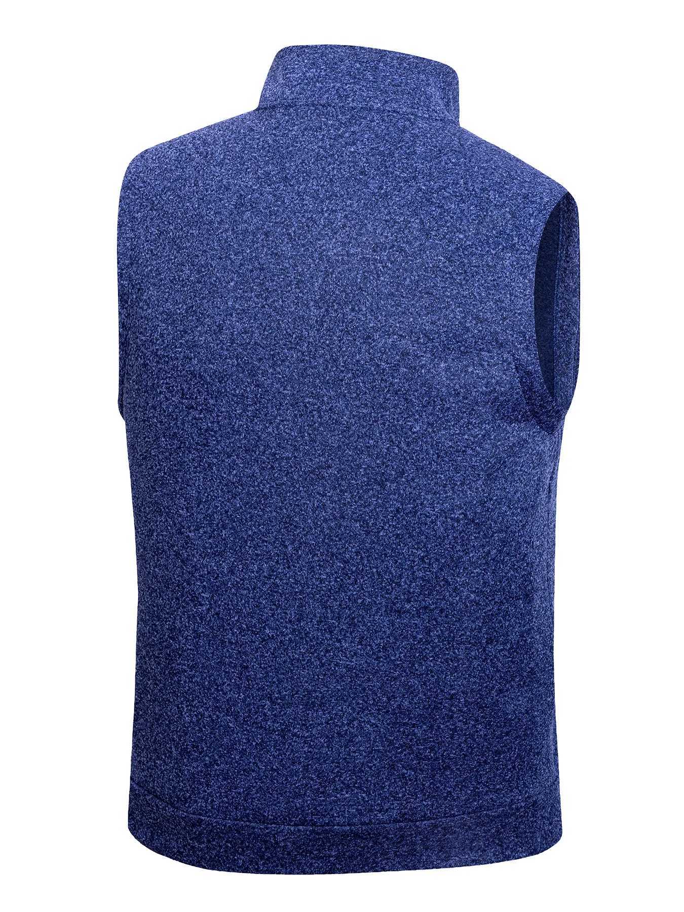 Mens Zipper Sleeveless Jacket Coats Outdoor Warm Turtleneck Sweatshirts Breathable Solid Color Streetwear Athletic Vest Tops W251029