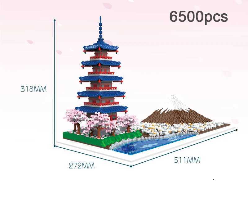 World Famous Architecture Diamond Building Blocks Toy Taj Mahal Vassili Church London Bridge Micro Size Bricks Construction Toys X251029