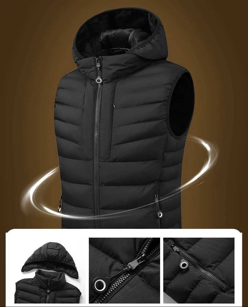 Winter Outdoor Men Thicken Plush Corduroy Vest New Warm Sleeveless Jacket Unisex Multi Pocket Down Cotton Waistcoat Coats W251029