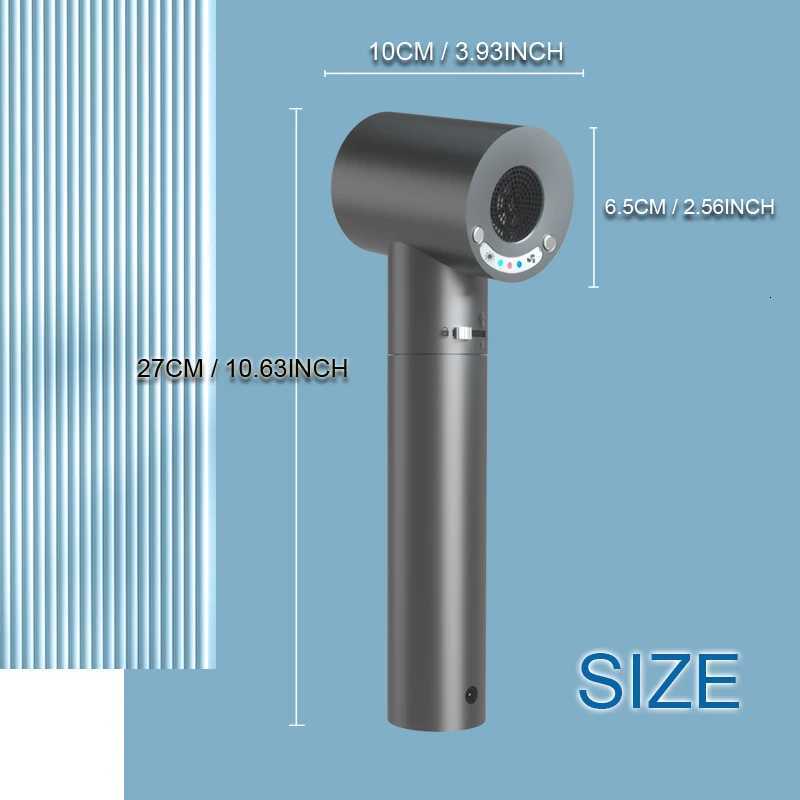 Wireless Portable Hair Dryer with Hot and Cold Wind Switch Rechargeable Battery USB Charger for Home Travel Pet Baby Equipment W251029