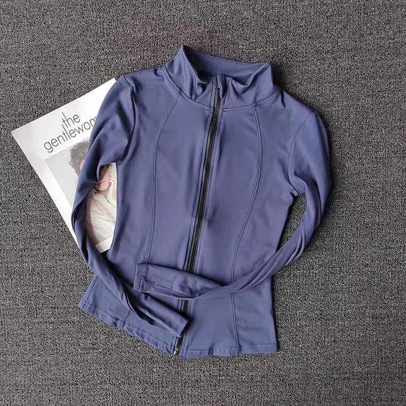 Womens Slim Fit Long Sleeve Sports Jacket Zip Fitness Yoga Workout Running Cardigan Warm Gym Activewear TopXJ251029