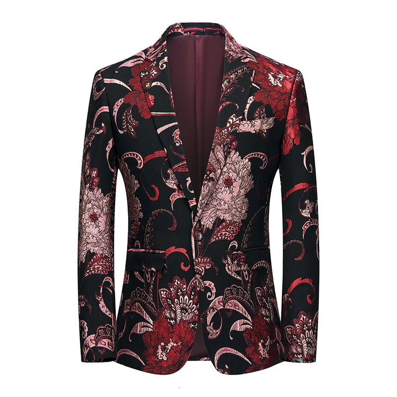 Pink Mens Embroidered Suit Jacket Wedding Party Dress Coat Fashionable Slim Male Blazers Asian Size M5XL 6XL 251028