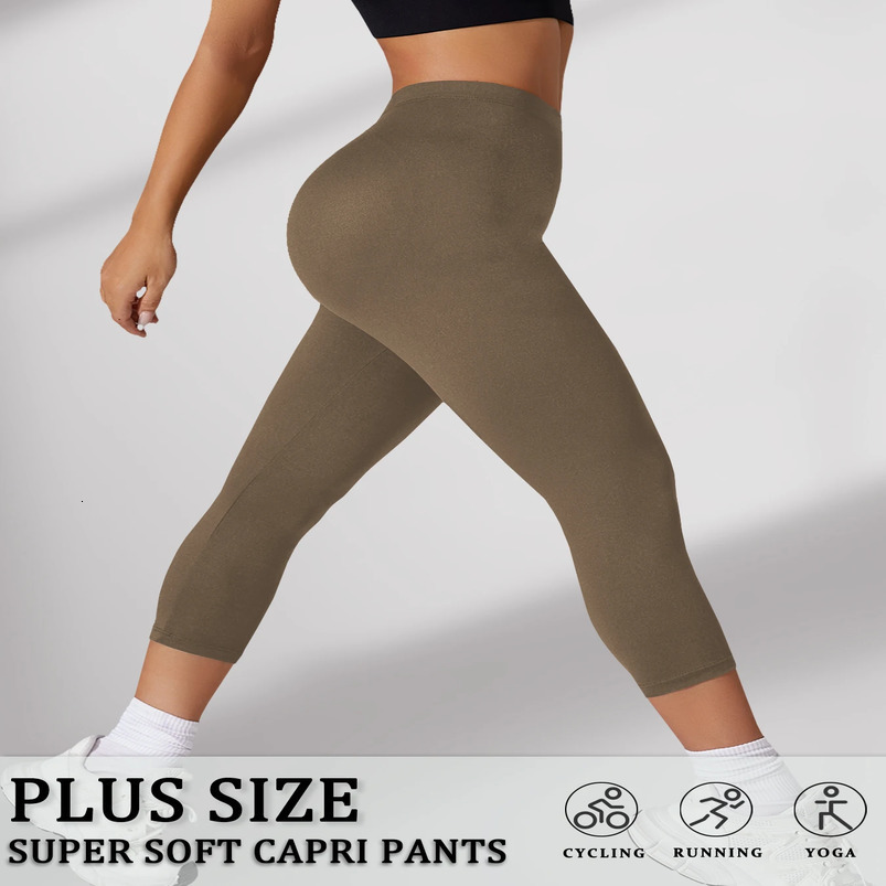 Plus Size Super Soft pants For Women No See Through Workout Running Yoga Athletic Leggings 251022