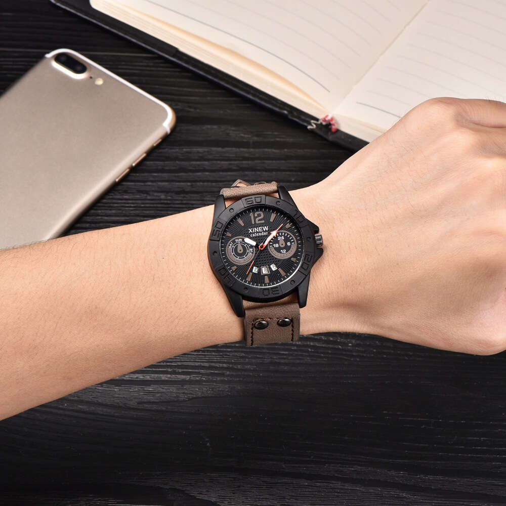New Military XINEW Belt Calendar Quartz Student Sports Watch Men