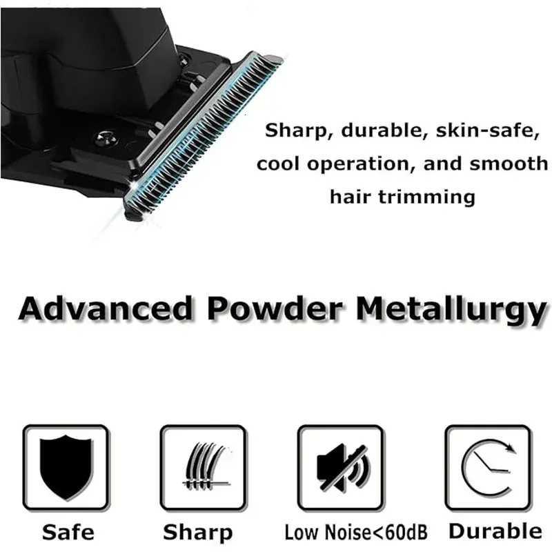 Kemei Hair Trimmers Professional Hair Trimmers 0mm Barber Haircut Machine Electric Clippers Rechargeable Trimmer for Men KM2299 M251029