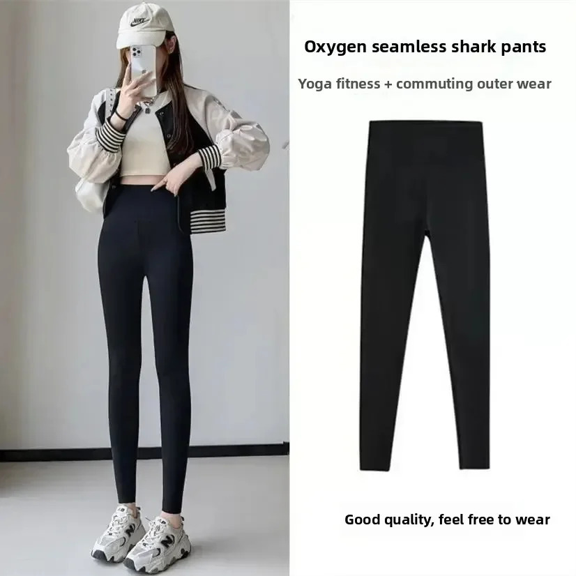 Women Thermal Leggings Winter Warm Elastic Translucent Pantyhose Female Fleece High Waist Slim Thicken Tight Pants 251029