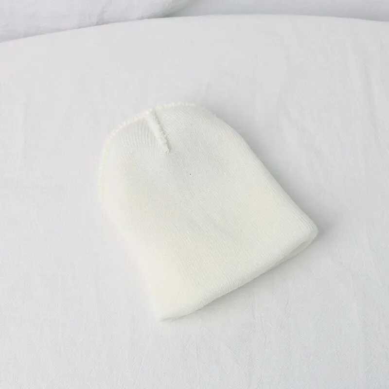 Cartoon Bear Baby Knitted Hat Autumn Winter Warm Newborn Infant Beanies for Boys Girls Soft Comfortable Toddler Kids Bonnet251028