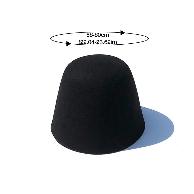 High Quality Wool Fisherman Hat Solid Color Bucket Hats Retro Bellshaped Basin Cap For Woman Autumn Winter Warm Sun Visors Caps 251013