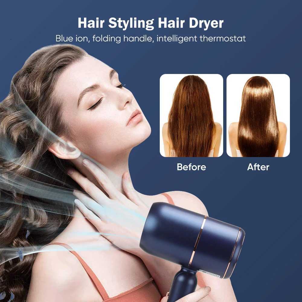 Professional Salon Light Weight Low Noise Hair Blow Dryer Set Secador De Cabelo Foldable New Arrival Hair Dryer Machine W251029