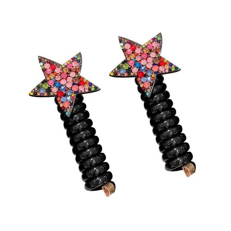 rope adult telephone cable ring Rabbit Cute Hair Ring Large Frosted Adult Hair Tie head ring Childrens telephone hephone CableW251028