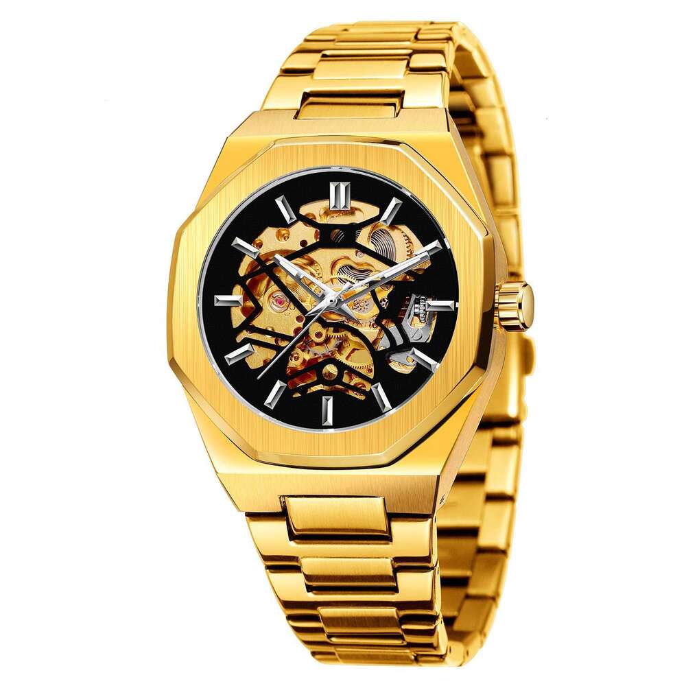 Skeleton Fashion Casual Style Men's Automatic Mechanical Watch