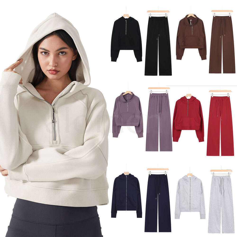 scuba hoodie defined jacket luluity lemonism set workout set designer sweatshirt women pants womens sweatshirt clothes sweater woman jackets scuba set brand