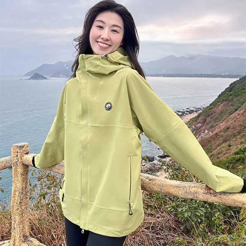 GOLDEN CAMEL Hiking Jackets Women Waterproof Hard Shell Singlelayer Jacket for Men Windproof Windbreakers Mountaineering Cloth J251029