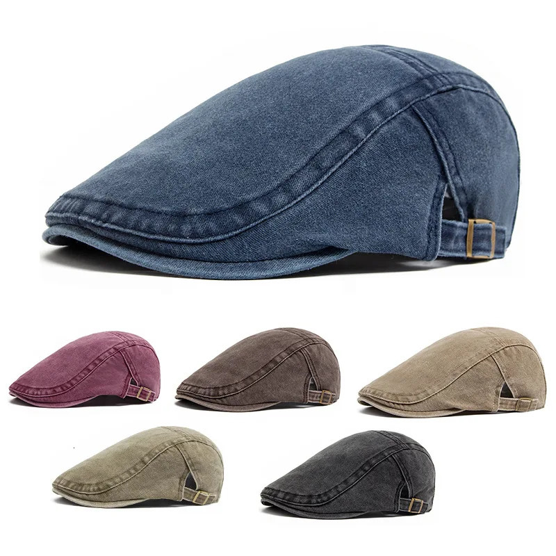Vintage Painter Beret Unisex Fashion Flat Visor Cap Casual Autumn Retro Cotton Solid sboy Hat Summer Adjustable 251013