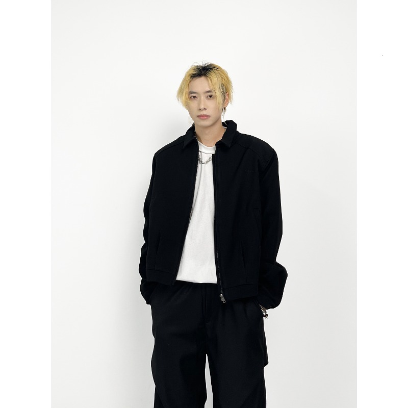 High-end Lapel Padded Shoulder Jacket For Men American Style Designer Jacket Trendy Brand Street Style Niche Korean Casual Blazer Coat