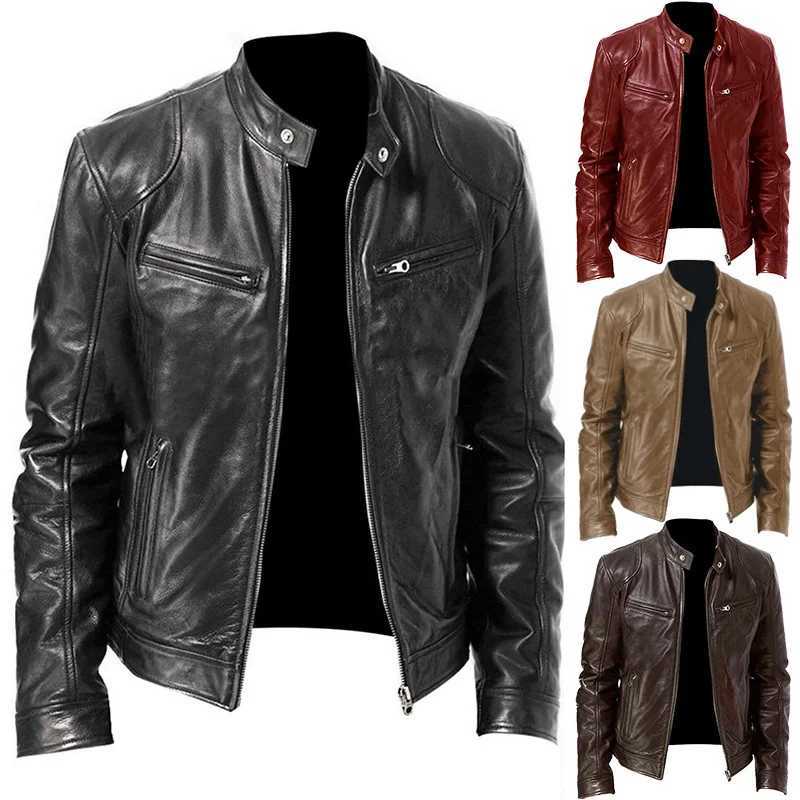 Hot Sale Autumn New Multipocket Motorcycle Leather Jacket For Men Fashion Casual Tactical Leather Aviator Jackets Pu Jacket 5XLT251029