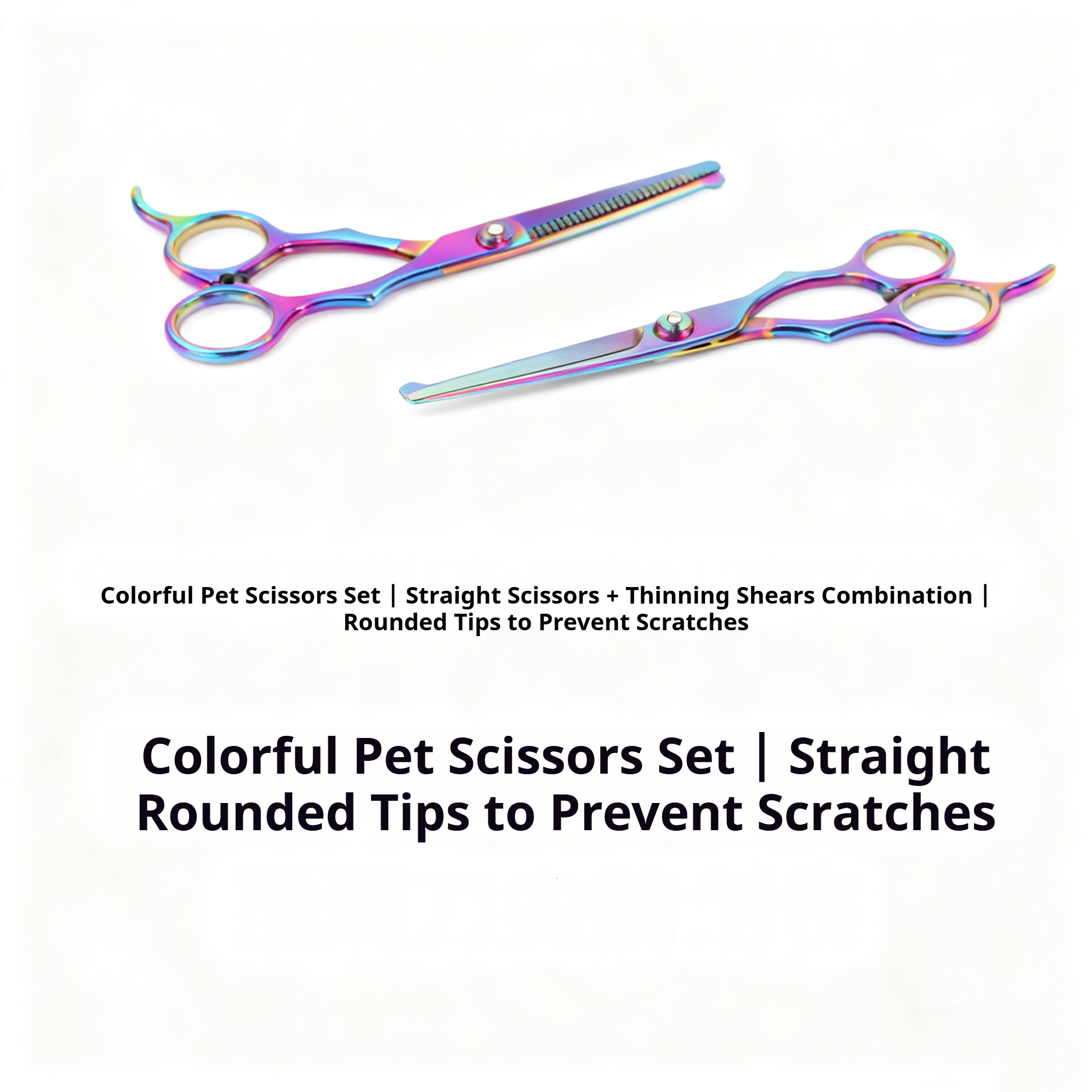 Pet Grooming Scissors Corgi & Pomeranian Trimming Tools Professional-Grade Pet Stylist Shears