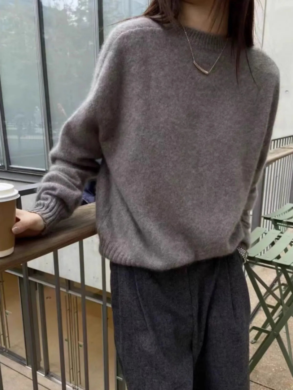 Highgrade turtleneck 100 pure cashmere sweater womens autumn and winter thick sweater loose wool knit 251029