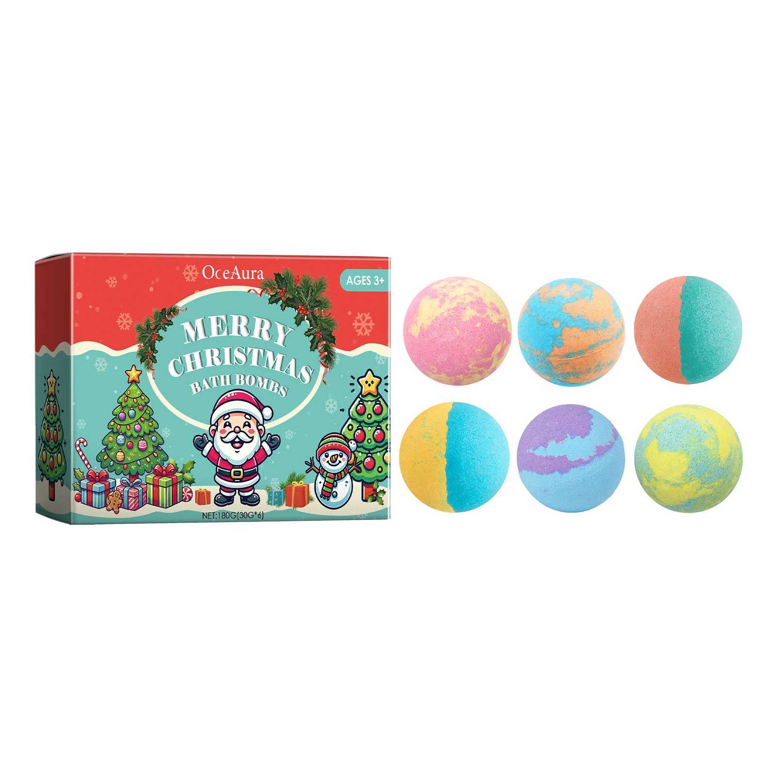 Bath Bombs Aromatherapy Body Relaxation Stress Relief Gentle Exfoliating Moisturize Tender Skin Bubble Bath Balls Christmas Gift L251029