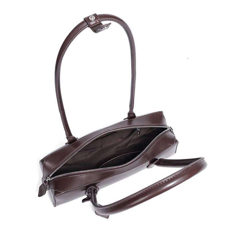 Designer Bags Women Baguette Design Korean Style Cow Leather Shoulder Ladies Large Capacity Cowhide Underarm Bag Hot Selling