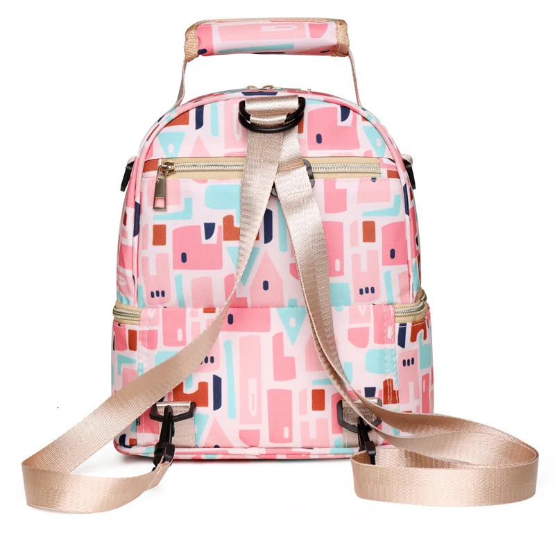 Insulation Double Layer Backpack Travel Picnic Portable Food Handbag Mommy Nursing Bag Thermal Cooler Lunch Bag for Women 251029