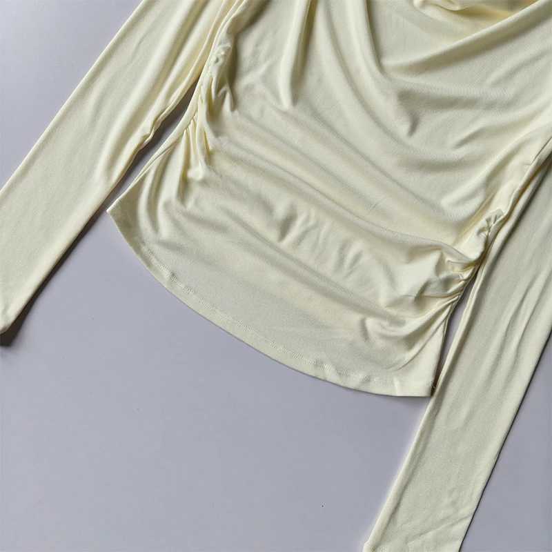 Sexy Draped Neckline Sport Top Gym Breathable Outwear Yoga Shirts Women Long Sleeve Fitness Tops Running Clothing Slim Fit ClothXJ251029