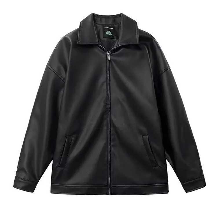 Mens Leather Jacket Mens Biker Jacket Motorcycle Fashionable Waterproof Jacket Waterproof for Rain Motorcyclist RetroT251029