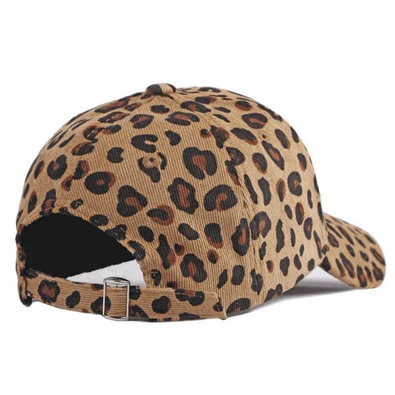 NewFashion Spring Summer Unisex Leopard Print Baseball Caps Spring Autumn Outdoor Adjustable Casual Hats Sunscreen HatW251029