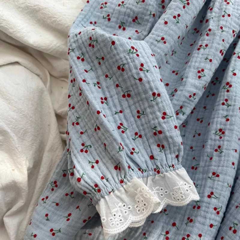 Pajama Sets Women Chic Lace Cute Schoolgirls Prints Sleepwear Japanese Style Fashion Long Sleeve Pajamas New Autumn College HomeT251029